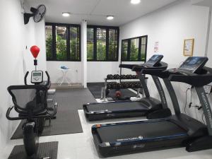 Fitness centrum a/nebo fitness zařízení v ubytování Nimman Expat Home