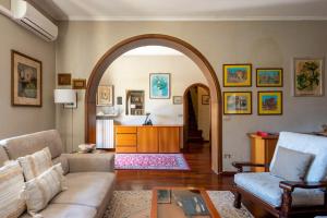 Χώρος καθιστικού στο Apartment Villa Bruna Rapallo