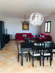 Posezení v ubytování Chalet Font de Sa Cala