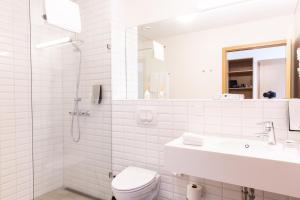Uma casa de banho em Hotel Selfoss