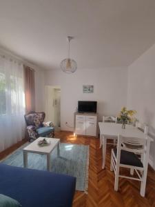 a living room with a couch and a table at R&S Apartments in Herceg-Novi