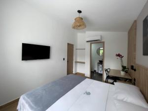 TV a/nebo společenská místnost v ubytování Vita Hotel Boutique