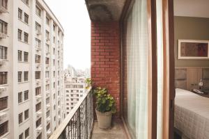 Balkón nebo terasa v ubytování Curitiba Palace Hotel