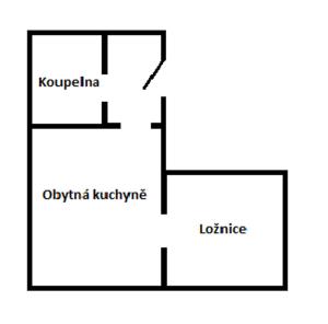 Půdorys ubytování Chalupa u Lipna