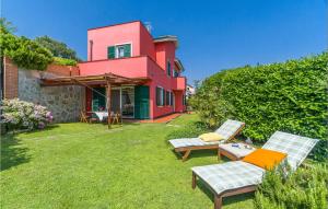 A garden outside Stunning Home In Celle Ligure Sv,