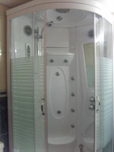 Koupelna v ubytování Hotel Flormang
