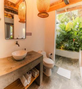 Koupelna v ubytování Rosario EcoHotel