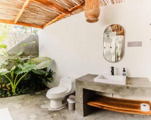 Koupelna v ubytování Rosario EcoHotel