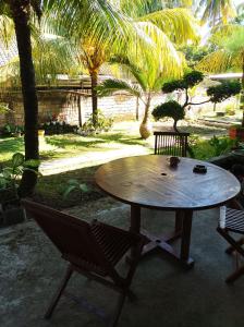 Κήπος έξω από το Merendeng Hostel Kuta