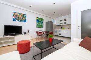 TV a/nebo společenská místnost v ubytování Luxury apartment Silvana in the city center