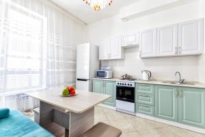 Kuchyň nebo kuchyňský kout v ubytování Expo residence