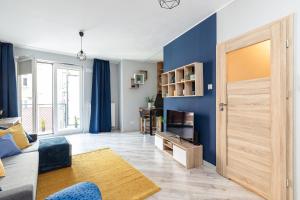 Część wypoczynkowa w obiekcie SuperApart Stalowa 39 Modern Unit with Kitchen & Wifi