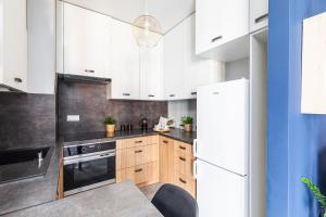 Kuchnia lub aneks kuchenny w obiekcie SuperApart Stalowa 39 Modern Unit with Kitchen & Wifi