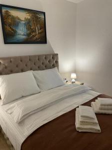 Postel nebo postele na pokoji v ubytování Apartman Splendid