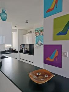 Köök või kööginurk majutusasutuses Marina dream