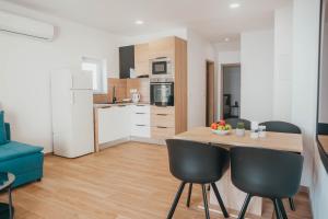 Kuchyň nebo kuchyňský kout v ubytování Apartments Nina Brist