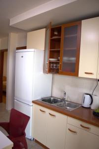 Kuchyň nebo kuchyňský kout v ubytování Apartments Granić