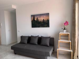 Una sala de estar con un sofá y un cuadro en la pared. en El Olivo House C, en San Isidro 37 fotos más