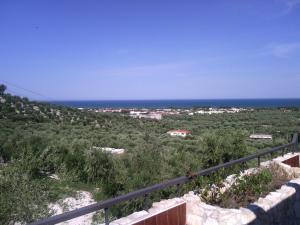 a view of the ocean from a hill at B&B Villa Makkalè in Vieste