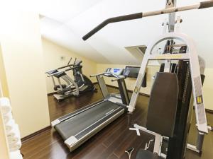 Fitness centrum a/nebo fitness zařízení v ubytování DORMERO Hotel Plauen