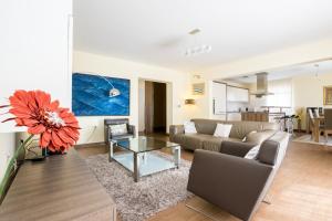 Kuchyň nebo kuchyňský kout v ubytování Luxury Apartments Frajona