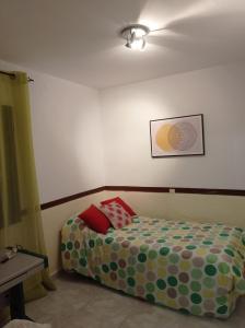 Cama o camas de una habitación en El Olivar