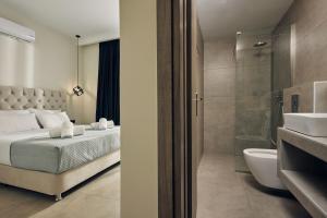 Um banheiro em Mouzaki's Stone Villas