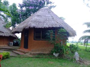 Zahrada ubytování Ban Din Resort Chiang Rai
