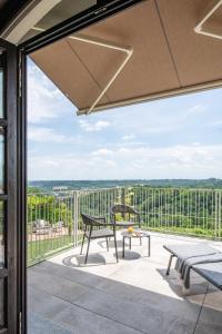 Balkón nebo terasa v ubytování Braida Wine Resort