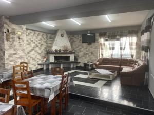 Χώρος καθιστικού στο Hotel ASQ Kavarna