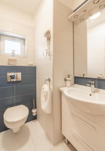 Kúpeľňa v ubytovaní Jégmadár & Fekete Gólya Apartmanok