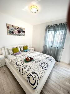 Postel nebo postele na pokoji v ubytování Holiday house "Sabine green"