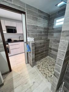 Kuchyň nebo kuchyňský kout v ubytování Studio Epoustouflant Vue Mer St Martin