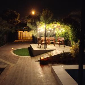 Zahrada ubytování استراحة شرفة الواحةOasis Terrace Inn and Lounge