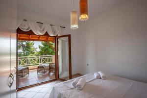 Postel nebo postele na pokoji v ubytování Casa Bianca Sea View