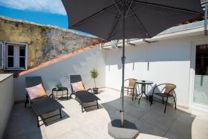 Patio nebo venkovní prostory v ubytování Old Town Rooms Piran