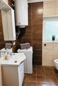 Koupelna v ubytování Apartmani LU&LO