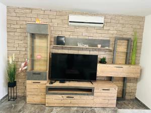 TV a/nebo společenská místnost v ubytování Apartmani LU&LO