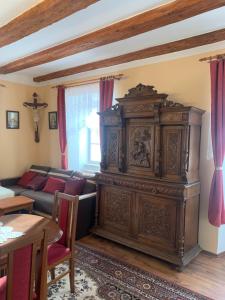 Postel nebo postele na pokoji v ubytování Chalupa Gretl