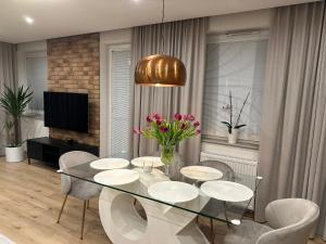 Istumisnurk majutusasutuses Premium Apartament Polna Szczecinek