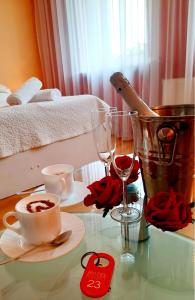 Nápoje v ubytování Hotel Bursztyn