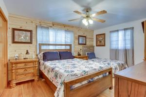 A bed or beds in a room at Lawton Home with Deck, Near Casinos and Museums!