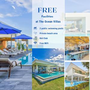- un collage de photos des villas de l'océan dans l'établissement Vacation Home Ocean Villas, à Đà Nẵng