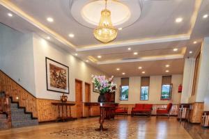 The lobby or reception area at Hotel Zion