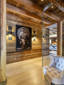 Ein Sitzbereich in der Unterkunft Superbe ferme rénovée en chalet de luxe en PLEINE NATURE
