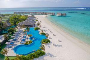 an aerial view of the beach at the excellence punta cana resort at You & Me Maldives - Adults Only - Premium All-Inclusive in Raa Atoll