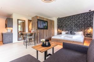 Postel nebo postele na pokoji v ubytování Hotel Schiederhof