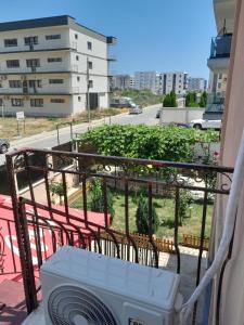 En balkon eller terrasse på Casa Andrei