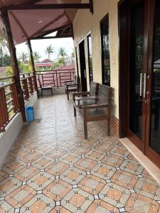 Balkón nebo terasa v ubytování Gihon Bungalow