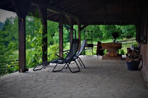 Zahrada ubytování Chata nad Dziką Orlicą z jacuzzi